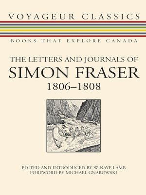 cover image of The Letters and Journals of Simon Fraser, 1806-1808